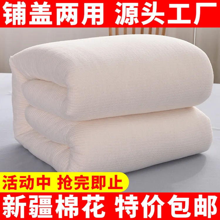 24年新棉花被子亲肤柔软加厚保暖被加厚春秋冬被盖被垫被棉呗呗