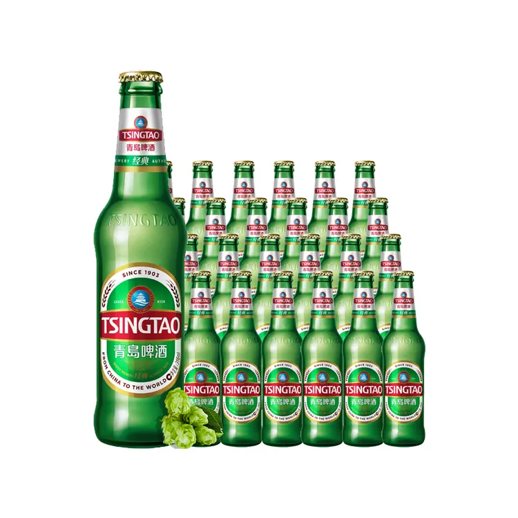 【官方正品】青岛啤酒经典316ml*24瓶 经典小瓶