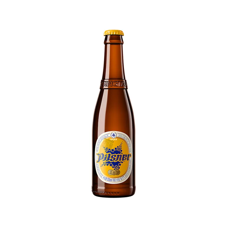 【官方旗舰店】青岛啤酒 皮尔森330ml*24瓶 口感浓郁