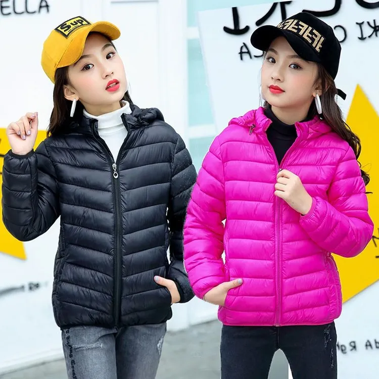 儿童棉服男女童秋冬新款外套小中大童轻薄短款保暖棉袄学生棉衣