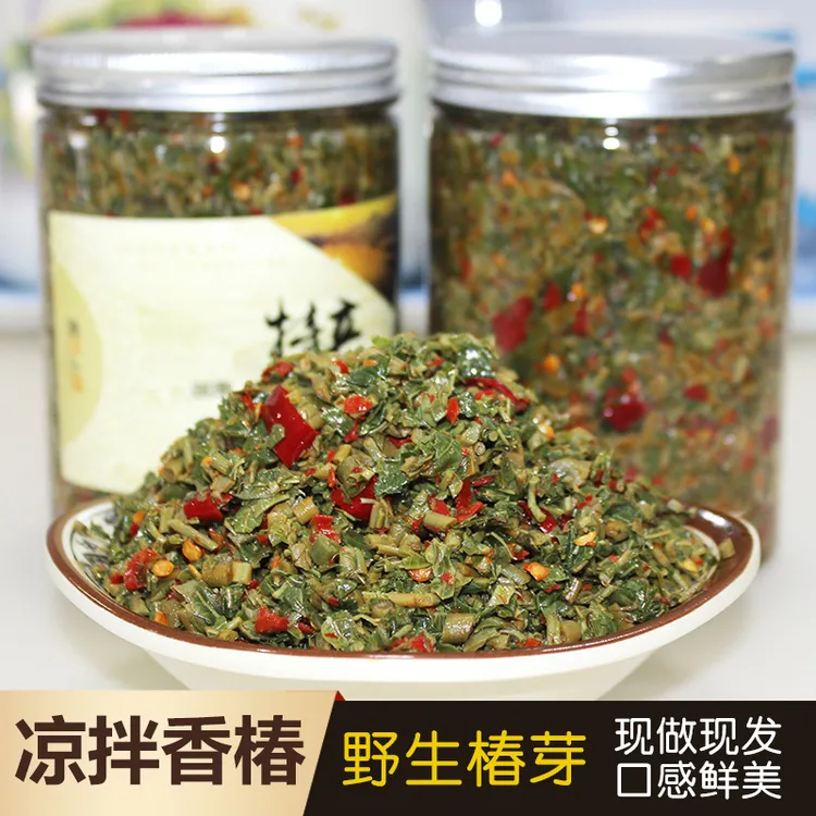凉拌椿芽新鲜野生湘西特产香椿菜湖南香辣春芽鲜嫩香椿叶即食250G