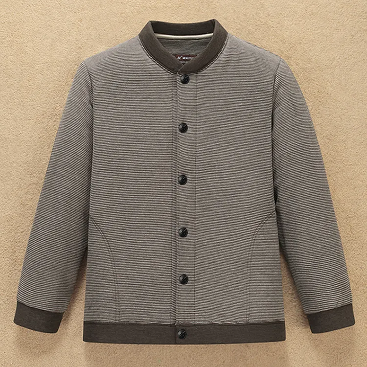 冬季新款中老年男驼绒棉袄加厚保暖棉衣爸爸棉服老年人夹克内胆