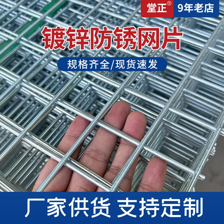 镀锌铁丝电焊网片建筑网格养殖隔离网加粗狗笼子钢丝围栏铁丝网