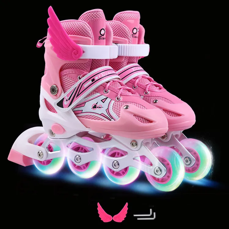 溜冰鞋男孩轮滑鞋女孩儿童初学者女童男童滑冰鞋滑轮鞋旱冰孩子