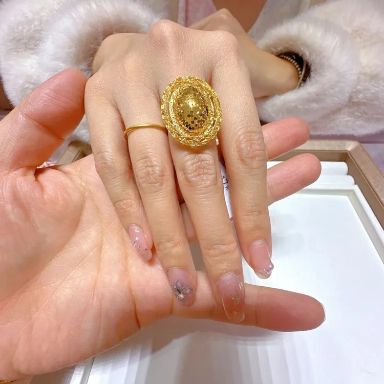 铜合金戒指 爆闪蜂巢戒指蜂巢爱之巢戒指轻奢时尚气质百搭蜂巢戒