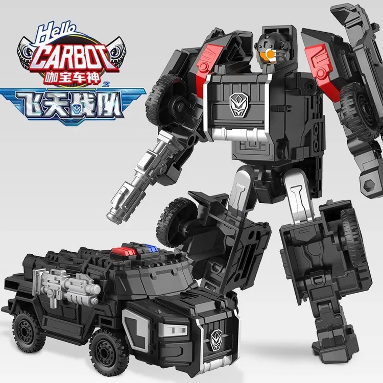 正版咖宝车神飞天战队特警王先知儿童变形机器人玩具汽车男孩金刚