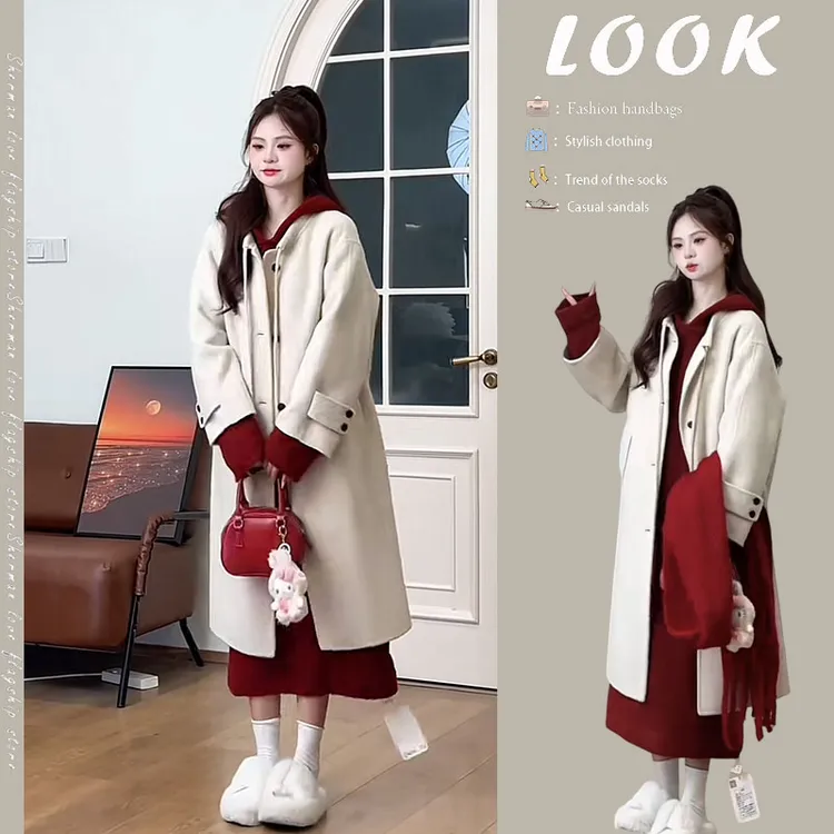 秋装女款爆款穿搭2024年秋季新款时尚洋气慵懒风休闲外套裙子潮流
