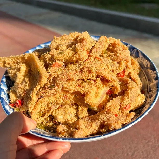 重庆石柱特产粉蒸肉酸渣肉三线五花肉酸肠子酸渣海椒农村手工制作