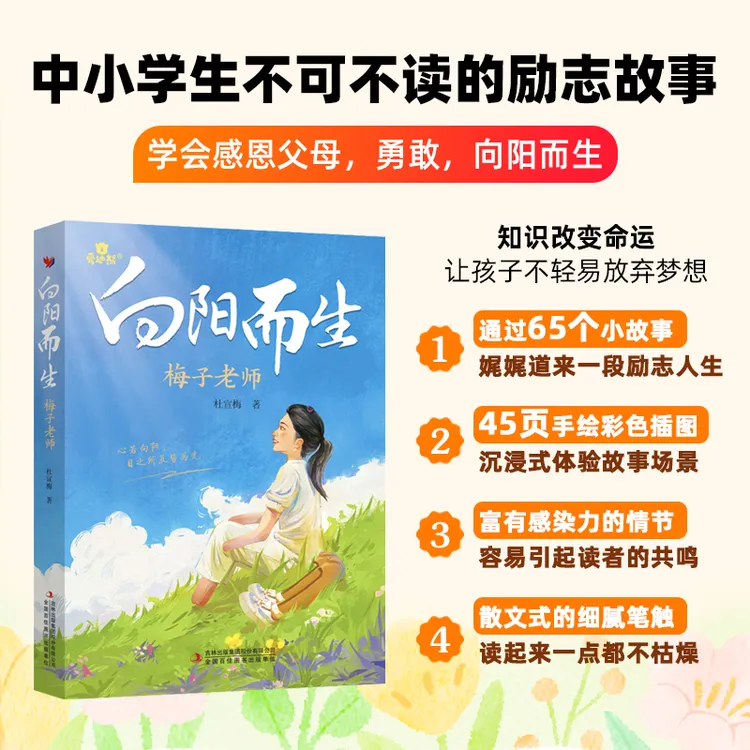 【正版现货】全1册 向阳而生 梅子老师首部个人传记  励志故事书
