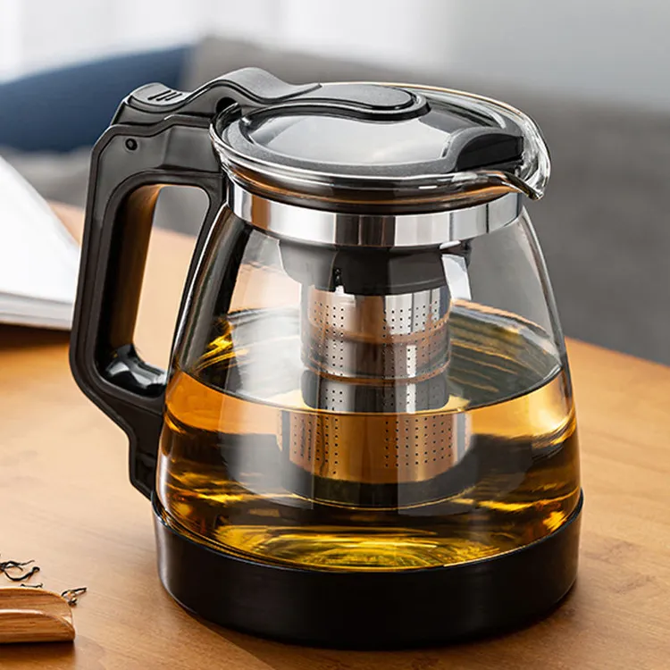 云枫居大容量耐热加厚玻璃泡茶壶办公室冲茶器水具茶漏套装家用