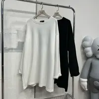 【林南南】 净版磨破圆领长袖宽松大码大卫衣休闲百搭时尚6663866