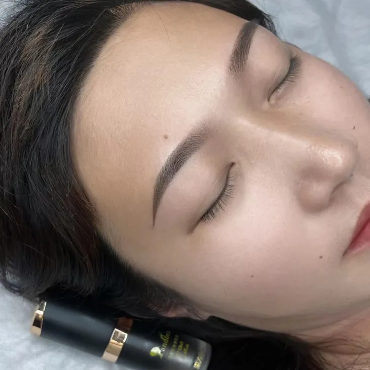潘朵拉半永久纹绣色乳纹眉色料雾眉线条眉色乳易上色后期不发红