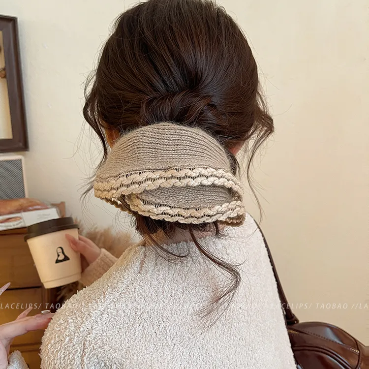 冬日软糯毛线大肠发圈女韩系低马尾头绳扎头发皮筋丸子头发绳发饰