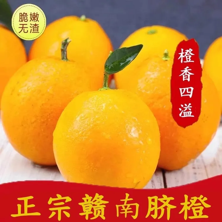 赣南脐橙正宗江西富硒新鲜橙子皮薄时令现摘生鲜橙子水果