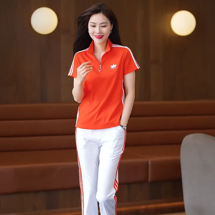 2025夏季显瘦短袖休闲套装运动套装女套装休闲运动服套装女两件套