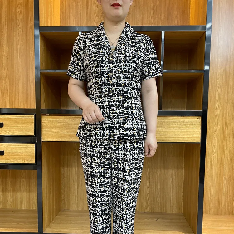 夏季新款 时尚显瘦二件套套装 90-165斤 A4001