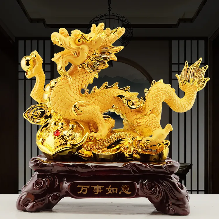 十二生肖龙摆件招财中国龙望子成龙酒柜办公室老板桌龙年装饰礼品
