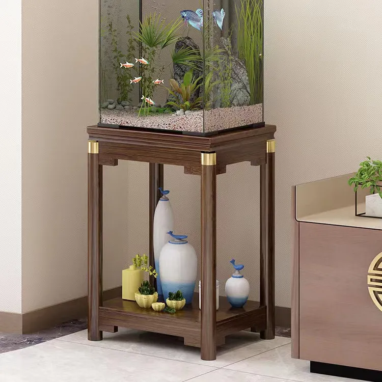 鱼缸架子花架子鱼缸柜边几角几鱼缸桌子龟缸架鱼缸底座落地式客厅