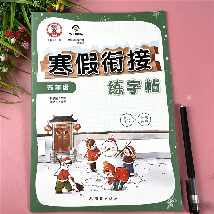 五年级寒假衔接练字帖寒假语文练字帖五年级上册寒假字帖寒假作业
