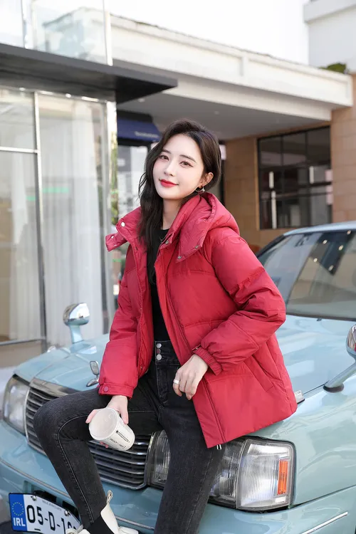 短款面包服女士2025新款秋冬拆卸连帽小个子保暖外套时尚加厚韩版