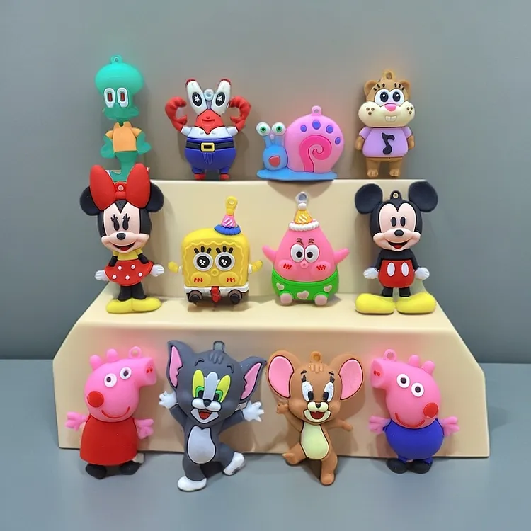 【爆款12个装】海绵宝宝家族爱上猫和老鼠米奇米妮小猪佩奇宝宝礼物