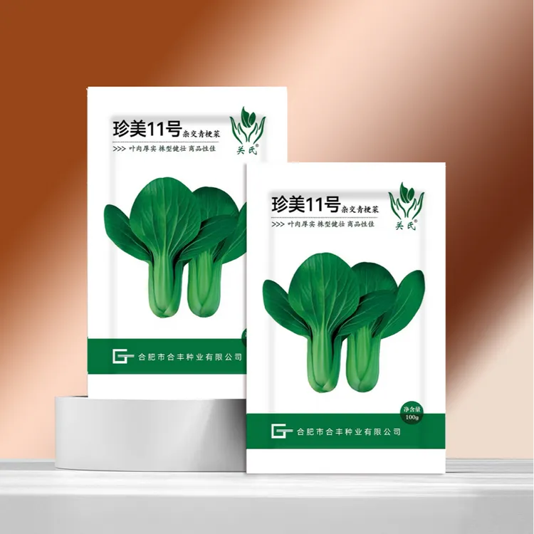 珍美11号升级后翠绿大叶面耐热耐寒耐抽苔上海青种子蔬菜基地种植