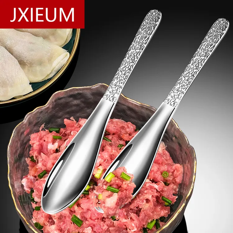 JXIEUM德国316不锈钢包饺子馅勺包水饺混沌搅拌肉馅勺子神器家用