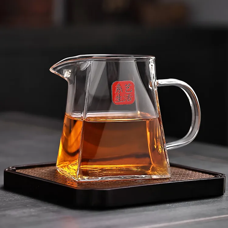 手工茶具大小号公杯耐热温高硼硅玻璃加厚公道杯茶漏过滤小青