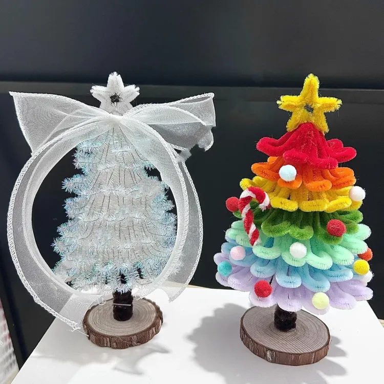 扭扭棒圣诞树手工DIY新款材料包礼物装饰摆件网红爆款2024最新款