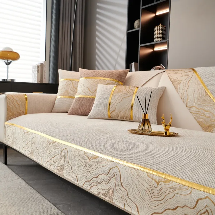 2024新款雪尼尔沙发套盖布靠背巾沙发套罩防滑沙发垫四季夏季通用