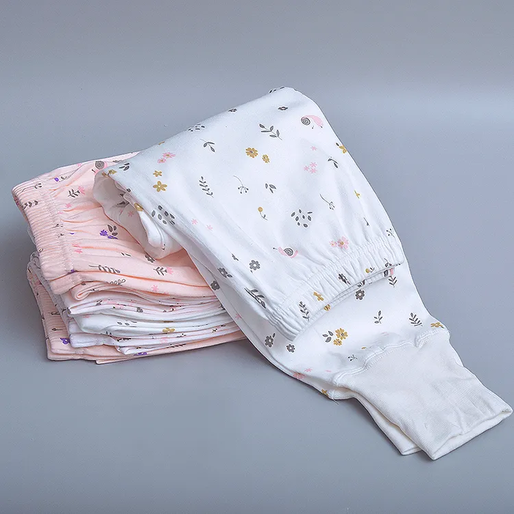 100%纯棉秋裤女线裤中老年人高腰秋冬加厚款保暖裤衬裤全棉棉毛裤