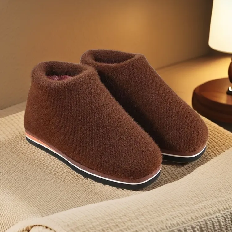 【高帮百搭绒棉鞋】冬季手工棉鞋百搭绒编织加绒加厚保暖男女同款