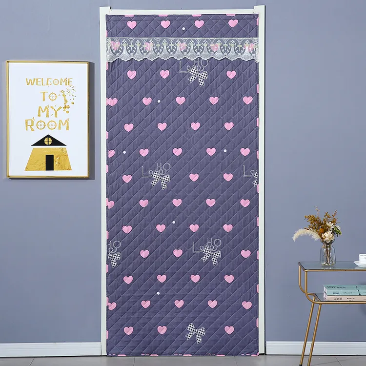 秋冬棉门帘加厚家季保暖挡风帘卧室防寒保温防风免打孔帘子隔断帘