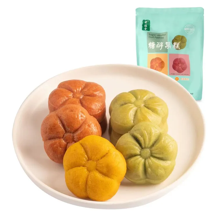 中膳堂糖醇果糕花朵酥饼糕点心伴手礼茶点零食软糯未添加蔗糖独立
