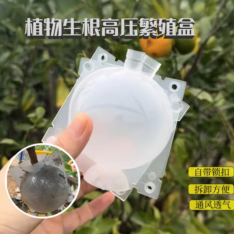 植物高压繁殖球园林树木嫁接生根器高空压枝植物专用高压盒繁殖盒