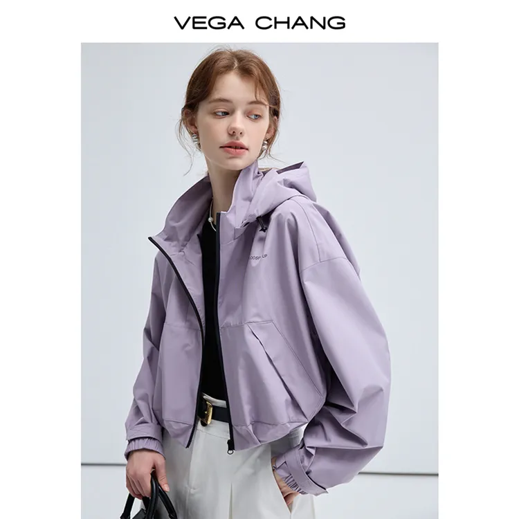 VEGA CHANG美式短外套2025年新设计休闲时尚宽松上衣V24307306TZ