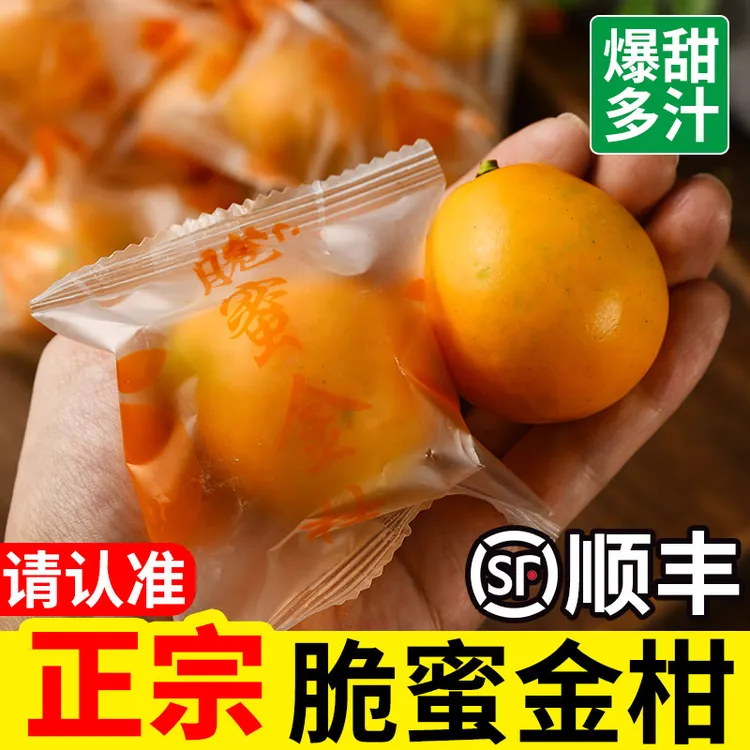 【顺丰】脆蜜金桔正宗广西融安三代脆蜜金柑独立包装特大果新鲜无籽
