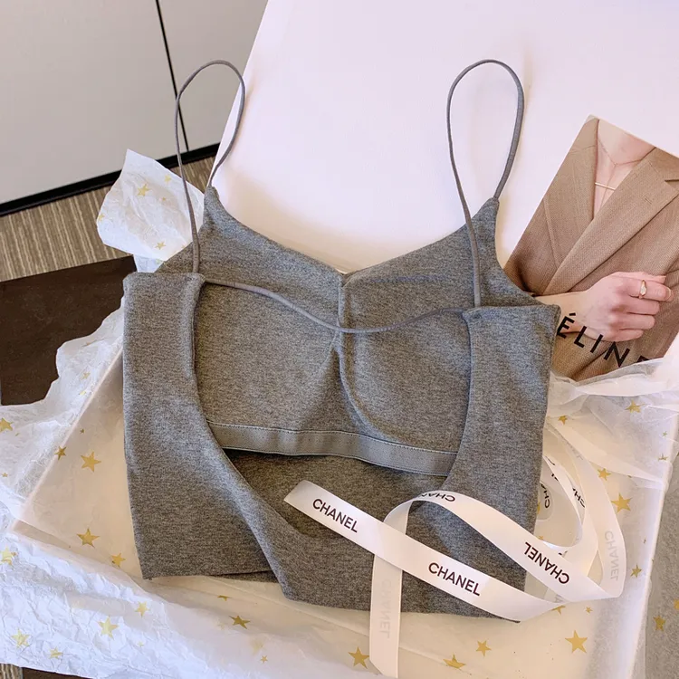 孕妇美背内衣防走光怀孕期舒适无钢圈性感一体杯文胸内搭吊带法式