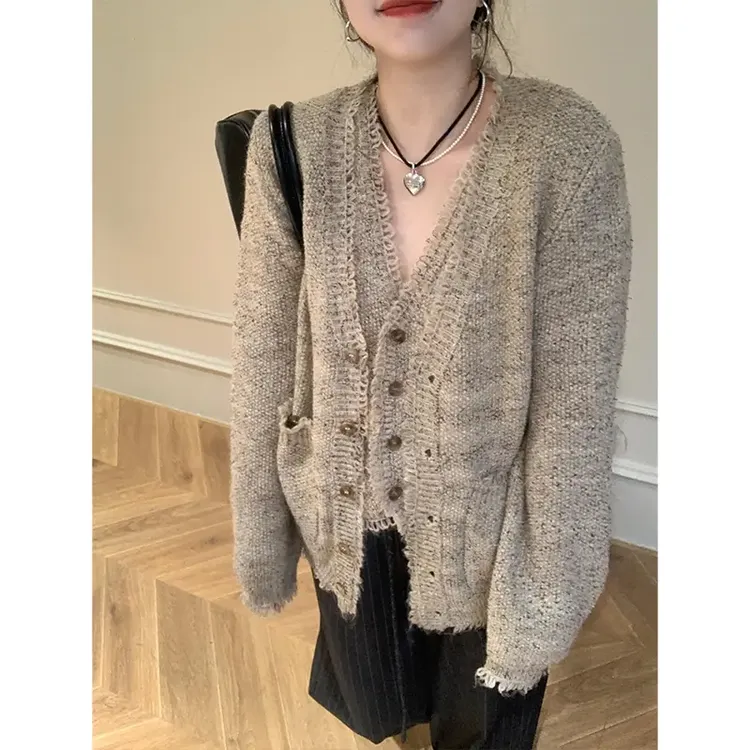 时尚套装女2024秋冬轻熟风修身显瘦针织开衫内搭软糯减龄马甲背心