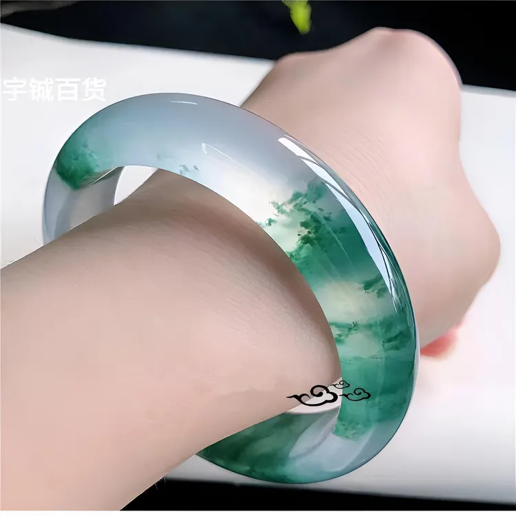 精品手工时尚冰透飘花手串女款百搭高档精美时尚手串