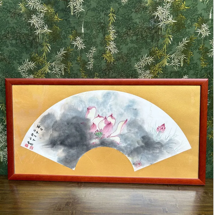 装饰工艺画国风新中式《满堂和气》36*69可直接挂玄关客厅卧室餐厅