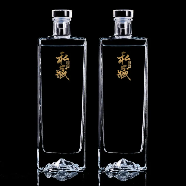 玻璃白酒瓶空瓶透明装酒容器泡酒玻璃瓶自酿壹斤分装空酒瓶子好看