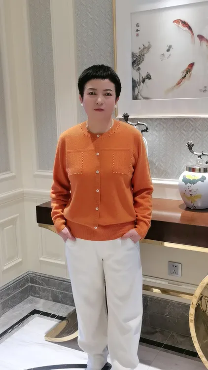 【100%绵羊毛】秋冬新款圆领珍珠套头针织小香风百搭毛衣羊毛衫