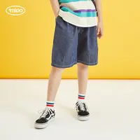 mipo儿童轻运动牛仔短裤男女童轻薄耐磨百搭户外出游新款