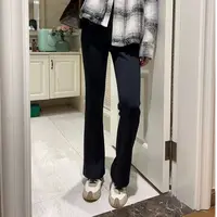 FUJIA STYLE新款气质休闲韩版简约纯色休闲裤KD1068