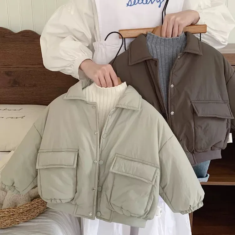 童装儿童棉服外套秋冬款25新款宝宝洋气面包服冬季男女童棉衣外套