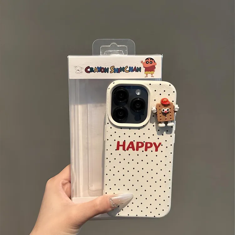 波点饼干适用苹果15手机壳iPhone14promax/13/12创意XS个性11硅胶