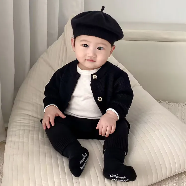 2025秋冬新品婴幼儿衣服男女宝宝小童春秋针织毛衣小开衫外套韩版