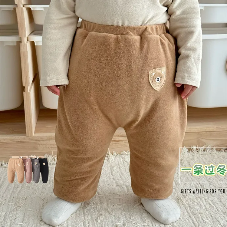 宝宝冬季三层加厚保暖棉裤婴幼儿软糯大屁屁裤小童一条过冬预寒裤