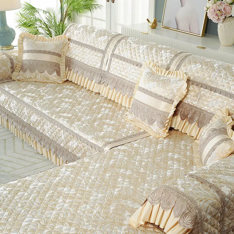 2024新款四季通用简约现代贵妃沙发套全包万能防滑沙发垫坐垫全套